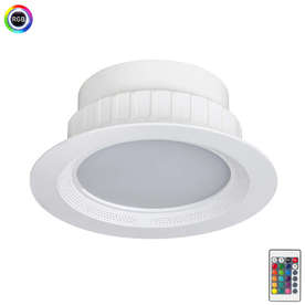 LED луна за вграждане Rabalux Shea 1503, 220V, 15W, 1050lm, IP20, RGB+2700К, димиране, Bluetooth