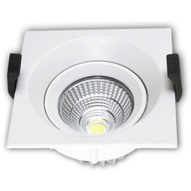 LED ЛУНА ЗА ВГРАЖДАНЕ, КВАДРАТ, ПРОМЕНЛИВ ЪГЪЛ, РАЗСТЛАН ДИОД, 8W, 220V, IP20, 2700K, 60° 