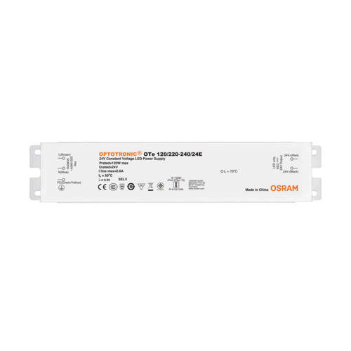 Захранване за LED ленти Osram Optotronic 220/24V, 120W, IP67, три години гаранция