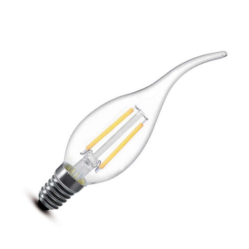 LED крушка E14 2W, 220V, 3000K, 240lm, 320°, FILAMENT