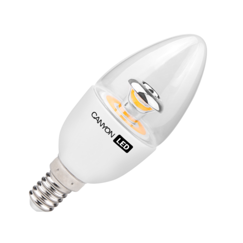 LED крушка Е14 Canyon, 6W, 220V, 2700K, тип форма B38, 150° 