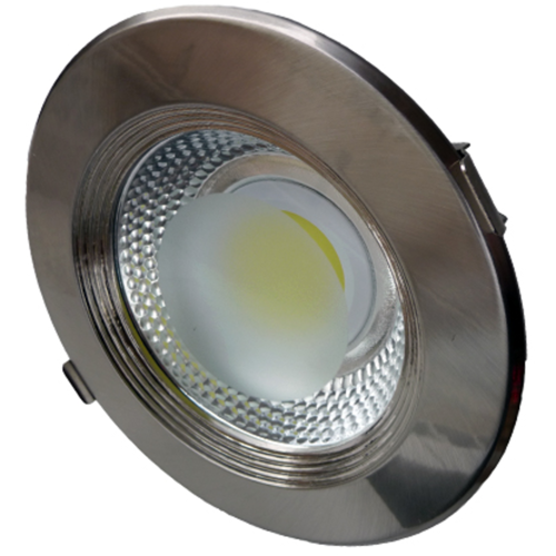 LED ЛУНА ЗА ВГРАЖДАНЕ, КРЪГ, ИНОКС, РАЗСТЛАН ДИОД, 30W, 220V, IP20, 4200K, 120° 