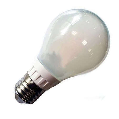 LED крушка E27 4W, 220V, 3000K, 400lm, тип форма A60, 300°, стъклен балон