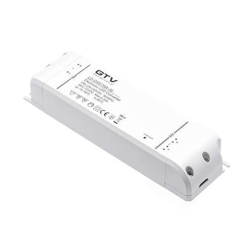 LED драйвър 75W GTV, 220V/12VDC, 6.25A, IP20, поликарбонат