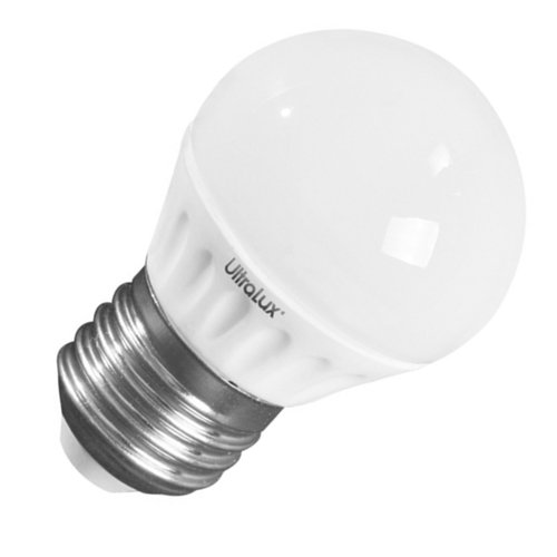 LED крушки E27 UltraLux LB4E2742, 4W, 220V, 4200K, 400lm, 260°. Спрян