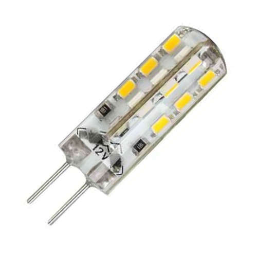 LED крушки G4, 12VDC, 6000K, 2W, 180lm, 320°, блистер 2 броя