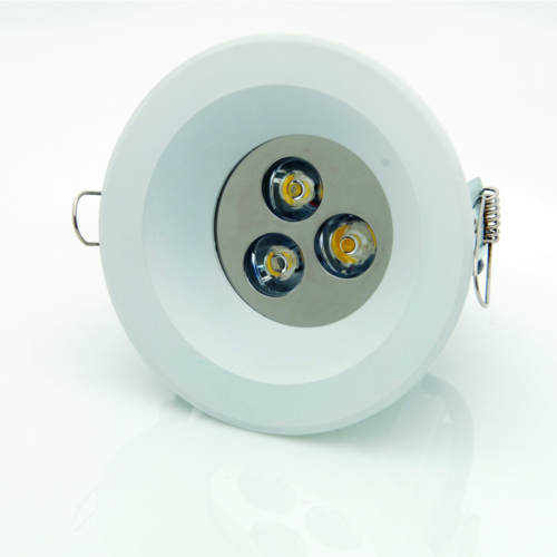 LED ЛУНА ЗА ВГРАЖДАНЕ, КРЪГ, 3W, 220V, IP20, 6000K, 40°