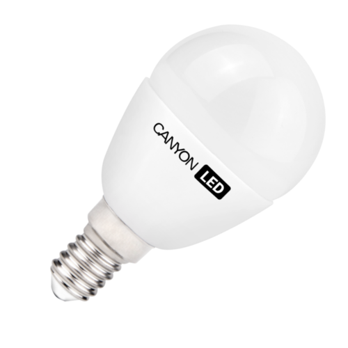 LED крушка E14 Canyon, 3.3W, 220V, 4000K, тип форма P45, 150°