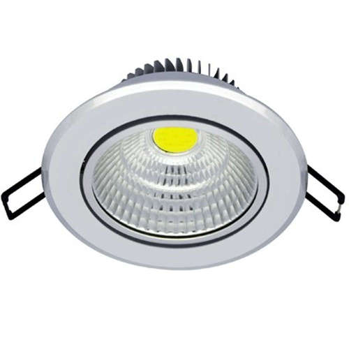 LED луни за вграждане 5W, 220V, 2700K топла светлина, 400lm, 60°, COB, IP20, променлив ъгъл 