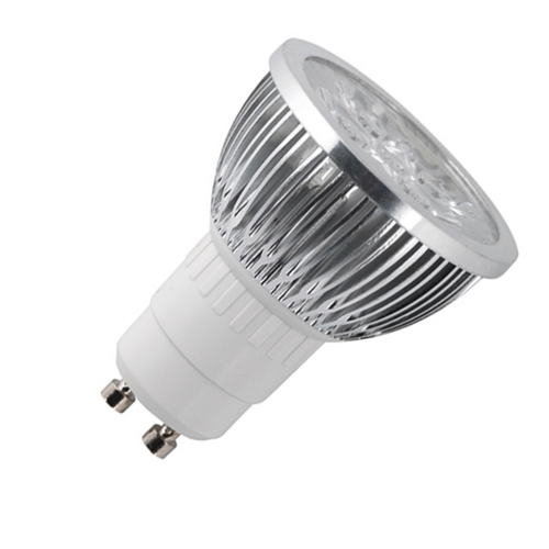 LED спот L220GU10427 UltraLux 220V, 4W, 2700K, цокъл GU10, 45°. Спрян