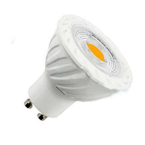 LED спот 220V, 7W, 3000K топла светлина, COB, цокъл GU10, 560lm, 38°