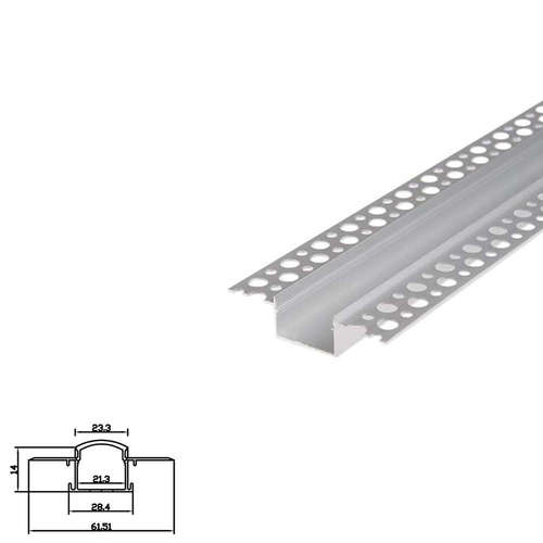 Алуминиев профил за вграждане в гипсокартон LVT 3006 GK