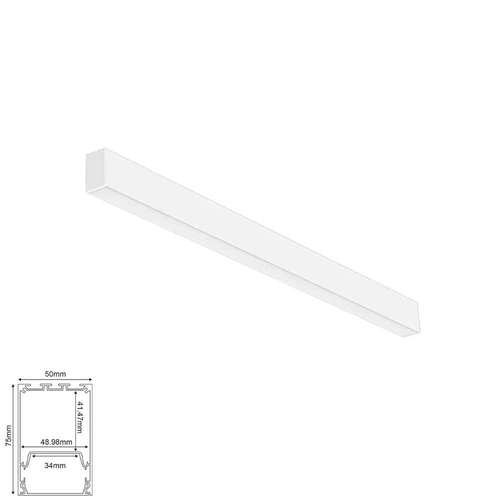 LED линейно тяло за повърхностен монтаж Aca Lighting MILO2540HOW