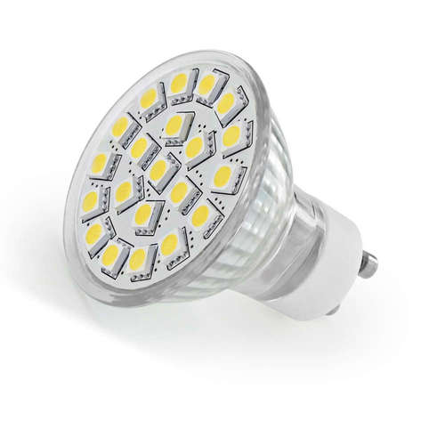 LED лунички 220V, 4W, GU10, 6000K бяла светлина, 320lm, 120°