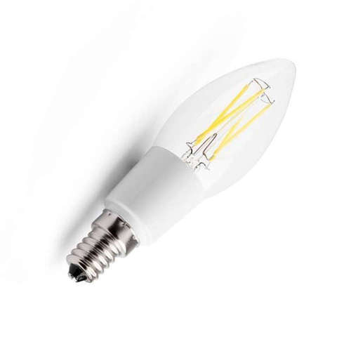 LED крушка E14 4W, 220V, 3000K, 400lm, 300°, FILAMENT, димираща