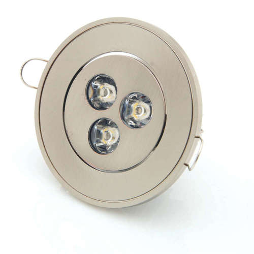 LED луна за вграждане 3W, 220V, 2700K, 240lm, 40°, кръгло тяло