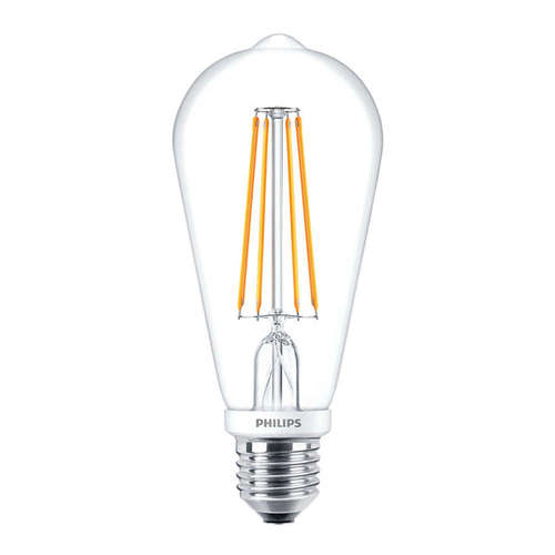 Димируеми LED крушки Philips E27 FILAMENT ST64, 220V, 7W, 2700K, 606lm, 300°