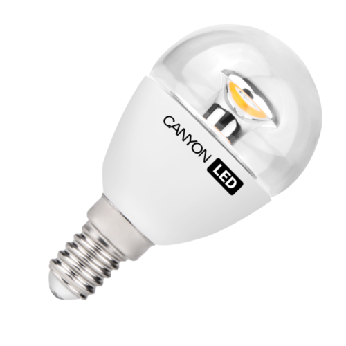 LED крушка Е14 Canyon, 6W, 220V, 4000K, 494lm, тип форма P45, 150° 