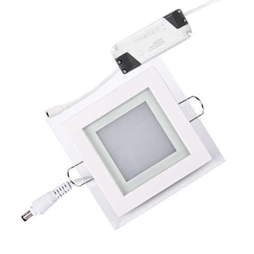 LED панели за вграждане 6W, 220V, 3000K, 420lm, 180°, с драйвер