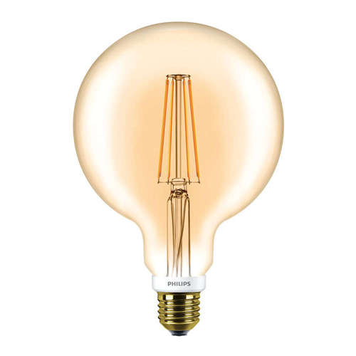 Димируеми LED крушки Philips E27 FILAMENT G125, 220V,7W, 2000K, 630lm, 360°