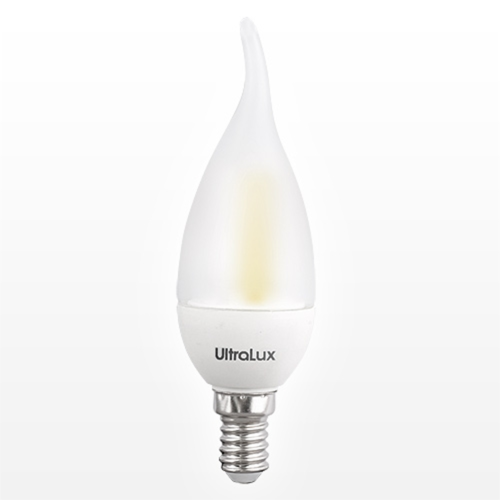 LED крушки E14 UltraLux LFC221427, 2.2W, 220V, 2700K, COB, 320°. Спрян