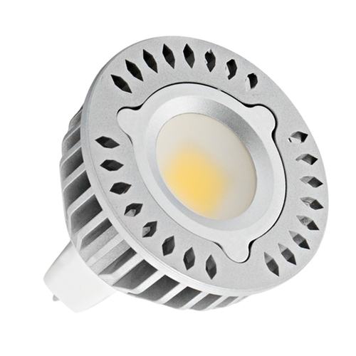 LED спот LC220MR16530 UltraLux 220V, 5W, 2700K, COB диод, цокъл GU5.3, 80°. Спрян