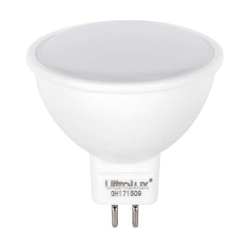 LED лунички Ultralux L1216342 12V, 3W, GU5.3, 4200K неутрална светлина, 250lm, 100°. Спрян