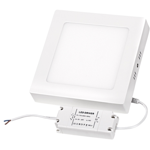 LED панели UltraLux LPSS2251842 за открит монтаж 220V, 18W, SMD2835, 4200K, 120°, с драйвер. Спрян