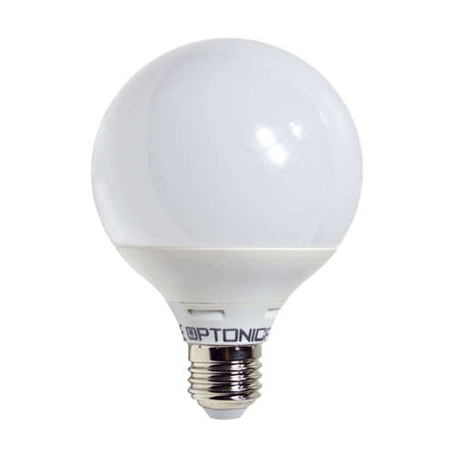 LED крушка E27 15W, 220V, 2800K, 1200lm, тип форма G95, 270° 