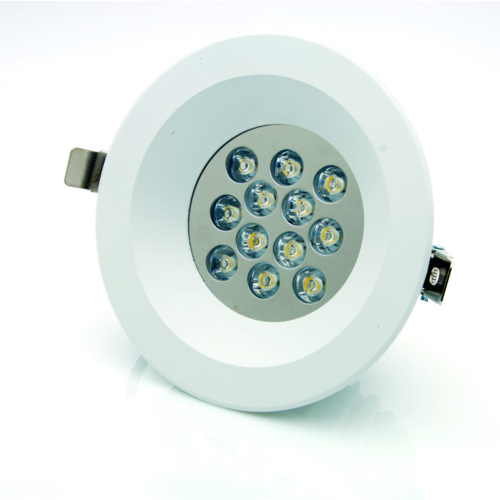 LED ЛУНА ЗА ВГРАЖДАНЕ, КРЪГ, 12W, 220V, IP21, 2700K, 40°