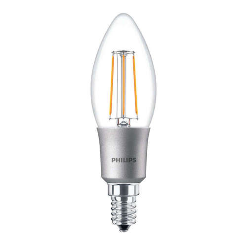 Димируеми LED крушки Philips E14 FILAMENT B35, 220V, 4.5W, 2700K, 470lm, 300°