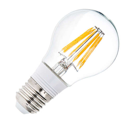 LED крушка E27 8W, 220V, 3000K, 810lm, тип форма A60, 300°, FILAMENT